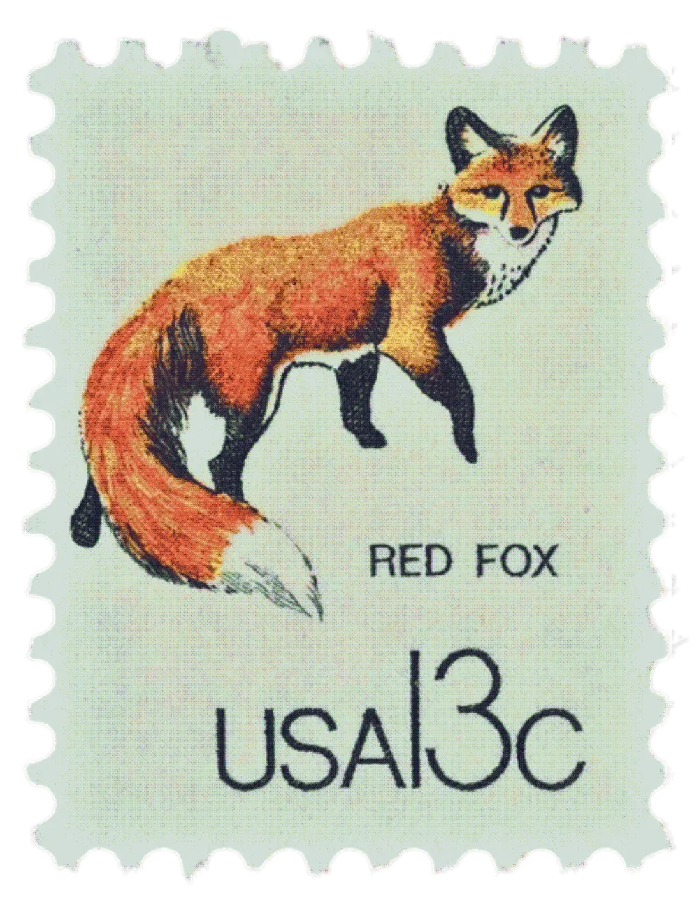 Fox Postal Stamp